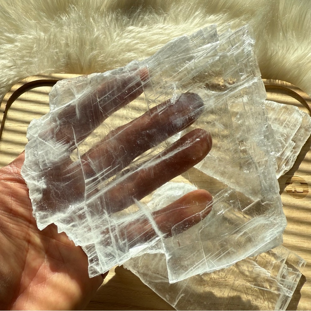 True Selenite Crystal Slabs Utah Mined - Picture 2 of 6